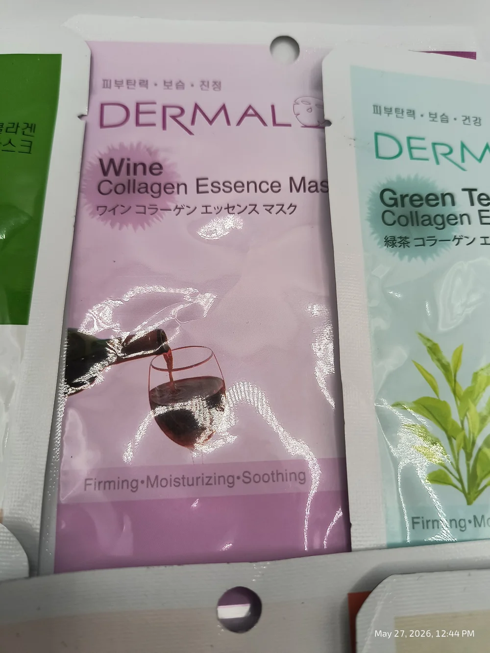 Dermal Collagen Essence Mask Variety Pack 6 CT New Skincare Face Mask